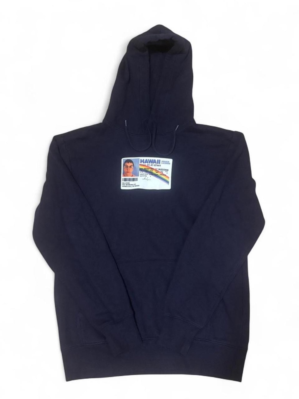 SuperBad McLovin Drivers License Navy hoodie